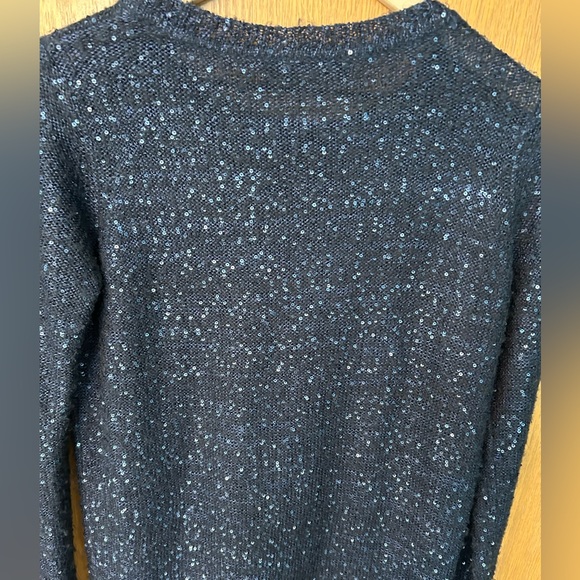 The Limited sweater, size Medium, blue silver sparkly, navy blue,Limited Sweater - Picture 11 of 16